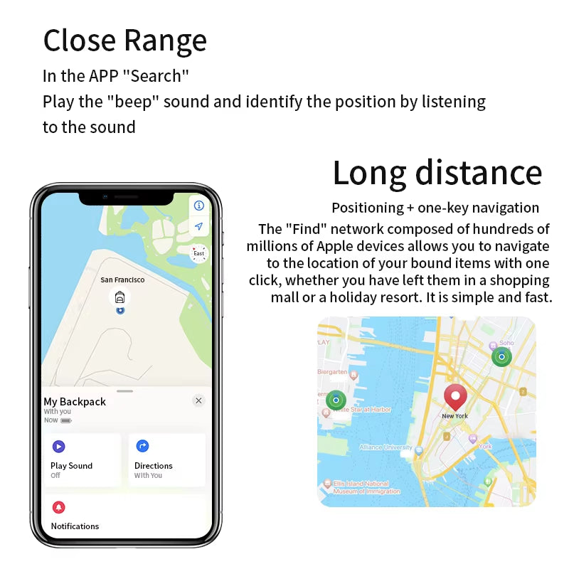 Airtag Bluetooth GPS Trackers IPX 5 Waterproof Sport Tracking Find My Elderly Kids Pets Available Finders for Iphone FIND MY