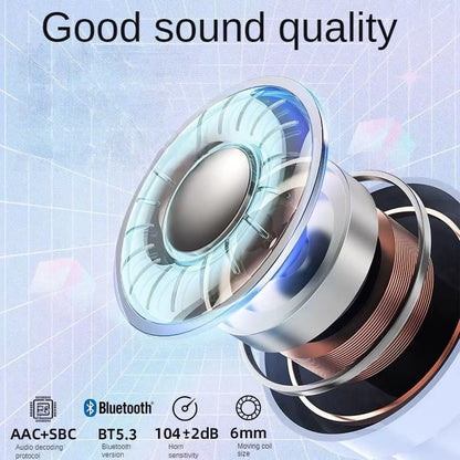 Wireless Earbuds Bluetooth Headphones with Mic and LED Charging Case for Sport Android/Ios, Stereo Noise Cancelling, Blue